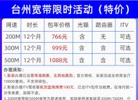 中国电信1000兆宽带套餐-中国电信1000兆宽带套餐副卡 有流量吗