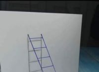 立体画梯子的图片、立体图形怎么画梯子