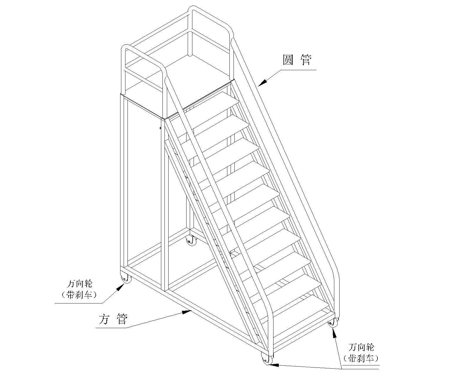 梯子加工图、梯子加工厂平面布置设计