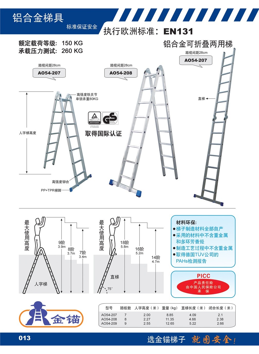 铝合金梯子图片及价格、铝合金梯子十大名牌图片